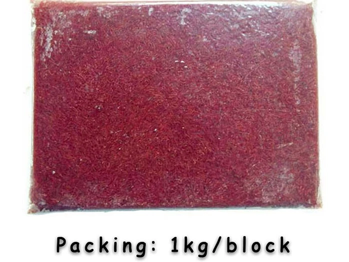 11 kg aquarium Frozen Bloodworm block Fish Food 11 kg aquarium Frozen Bloodworm block Fish Food